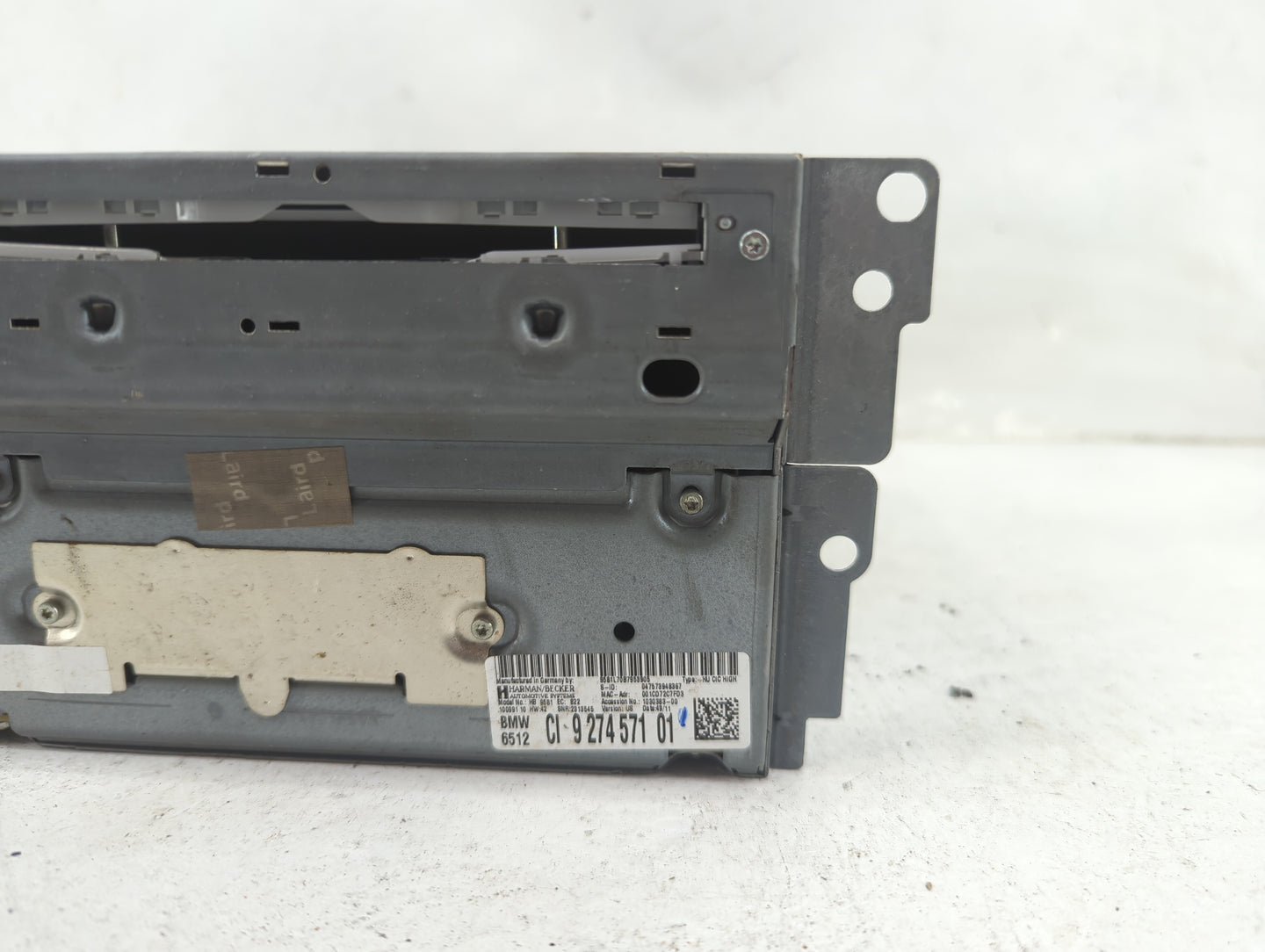 2011-2012 Bmw 535i Radio AM FM Cd Player Receiver Replacement P/N:9 274 571 01 Fits Fits 2011 2012 OEM Used Auto Parts - Oem