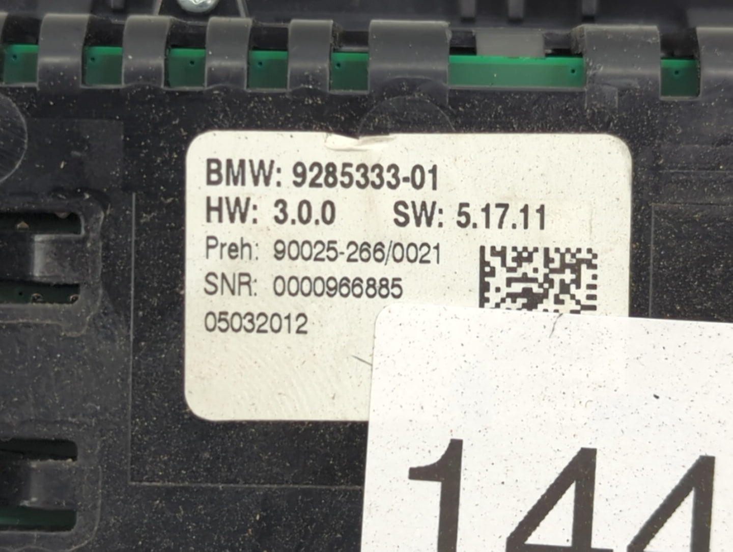 2011-2016 Bmw 535i Climate Control Module Temperature AC/Heater Replacement P/N:9285333-01 90025-266/0021 Fits OEM Used Auto