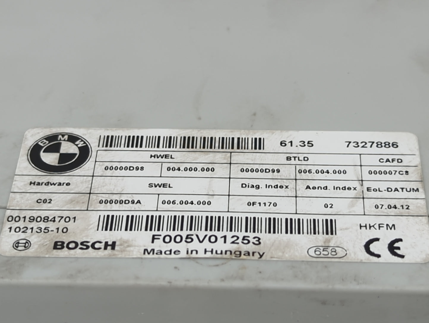 2011-2016 Bmw 535i Tailgate Control Module - Oemusedautoparts1.com