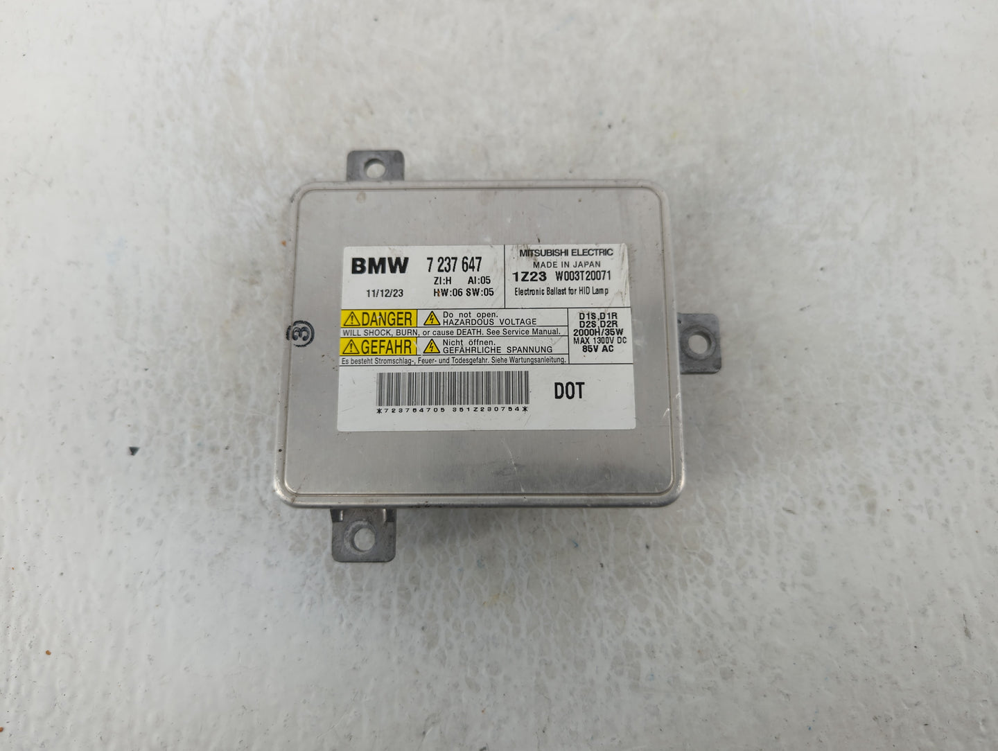 Bmw 535i Headlight Ballast Head Light - Oemusedautoparts1.com