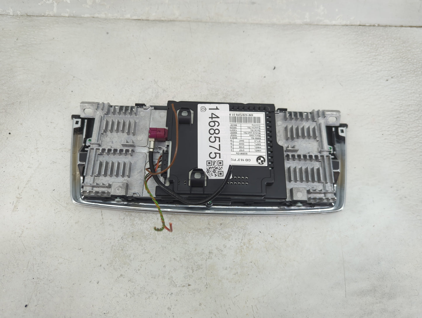Bmw 650 Information Display Screen 1468575 - Oemusedautoparts1.com
