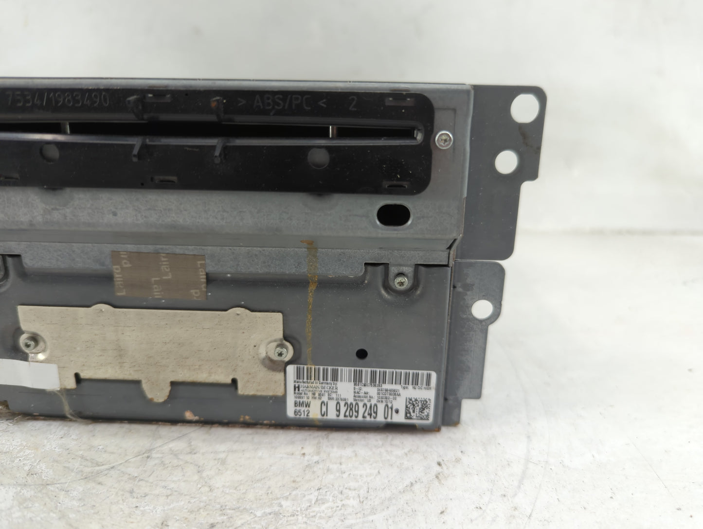 2012 Bmw 650 Radio AM FM Cd Player Receiver Replacement P/N:9289249 HB9581, 7534/1983490 Fits Fits 2010 2011 OEM Used Auto P