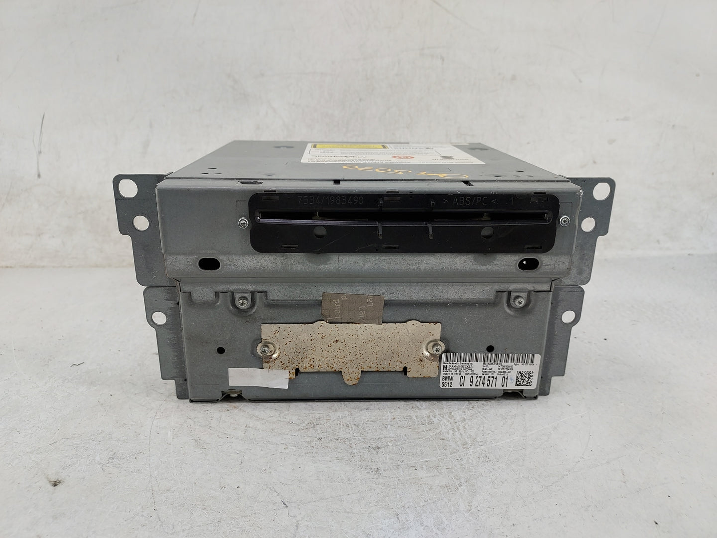 2012 Bmw 650 Radio AM FM Cd Player Receiver Replacement P/N:9274571 HB9581 Fits Fits 2010 2011 OEM Used Auto Parts - Oemused