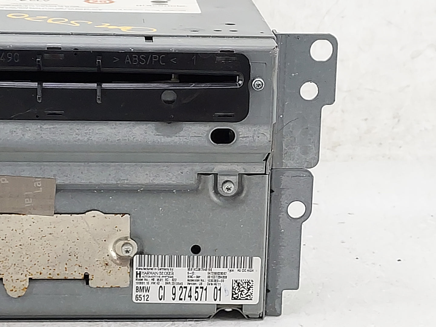 2012 Bmw 650 Radio AM FM Cd Player Receiver Replacement P/N:9274571 HB9581 Fits Fits 2010 2011 OEM Used Auto Parts - Oemused
