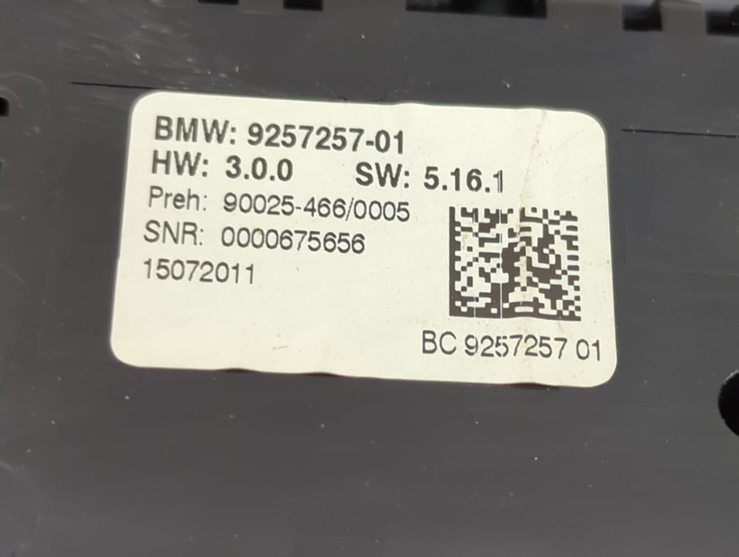 2012-2018 Bmw 650i Climate Control Module Temperature AC/Heater Replacement P/N:9257257-01 Fits OEM Used Auto Parts - Oemuse