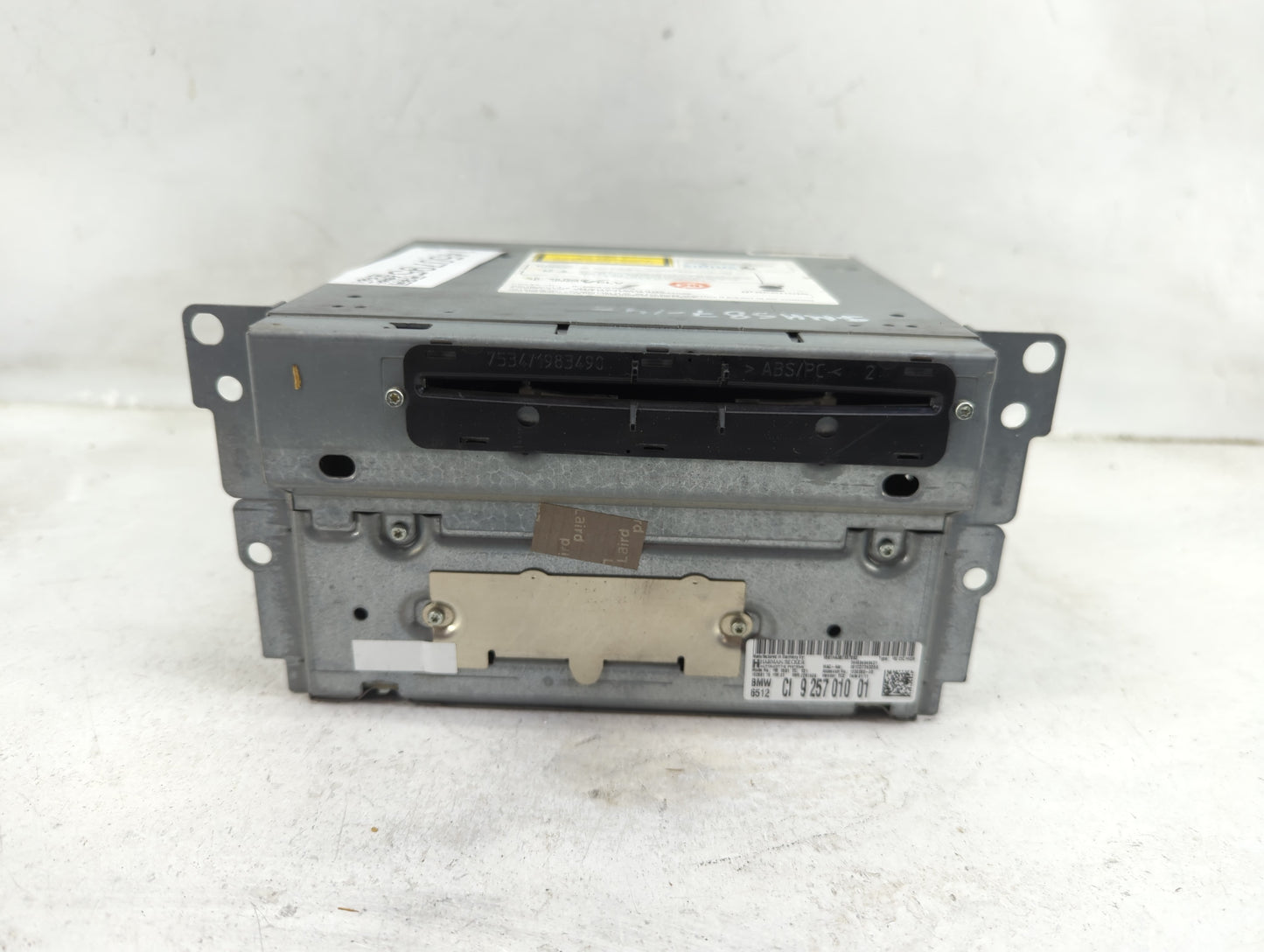 2010-2012 Bmw 750 Radio AM FM Cd Player Receiver Replacement P/N:9257010 HB9581 Fits Fits 2010 2011 2012 OEM Used Auto Parts