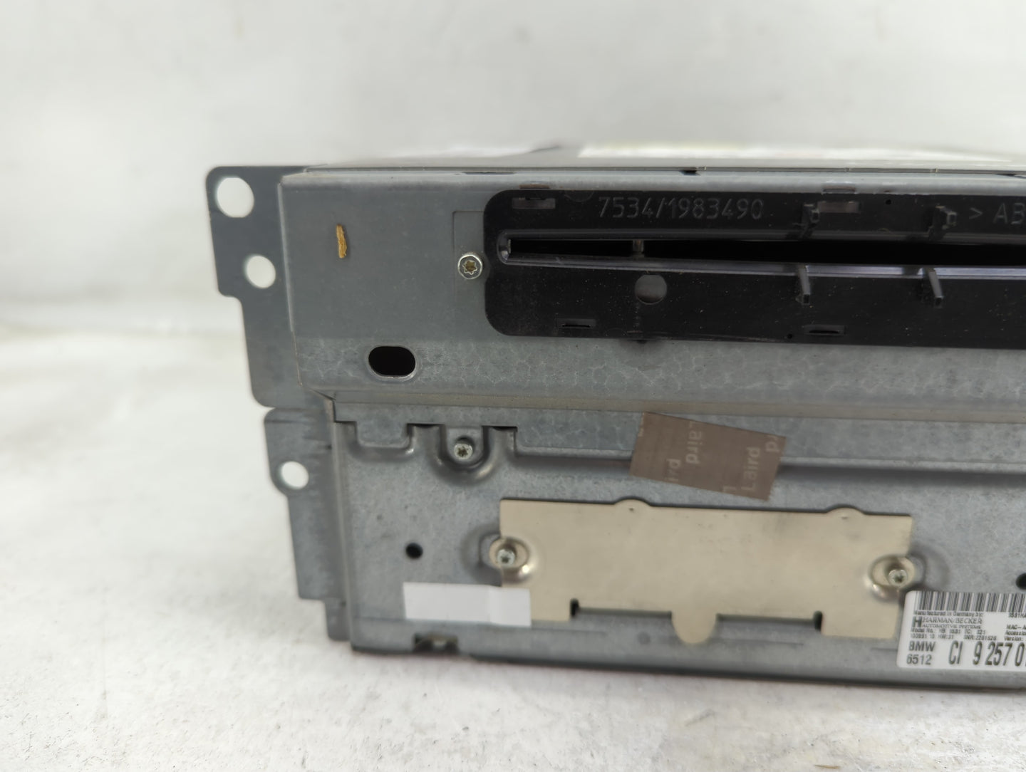 2010-2012 Bmw 750 Radio AM FM Cd Player Receiver Replacement P/N:9257010 HB9581 Fits Fits 2010 2011 2012 OEM Used Auto Parts
