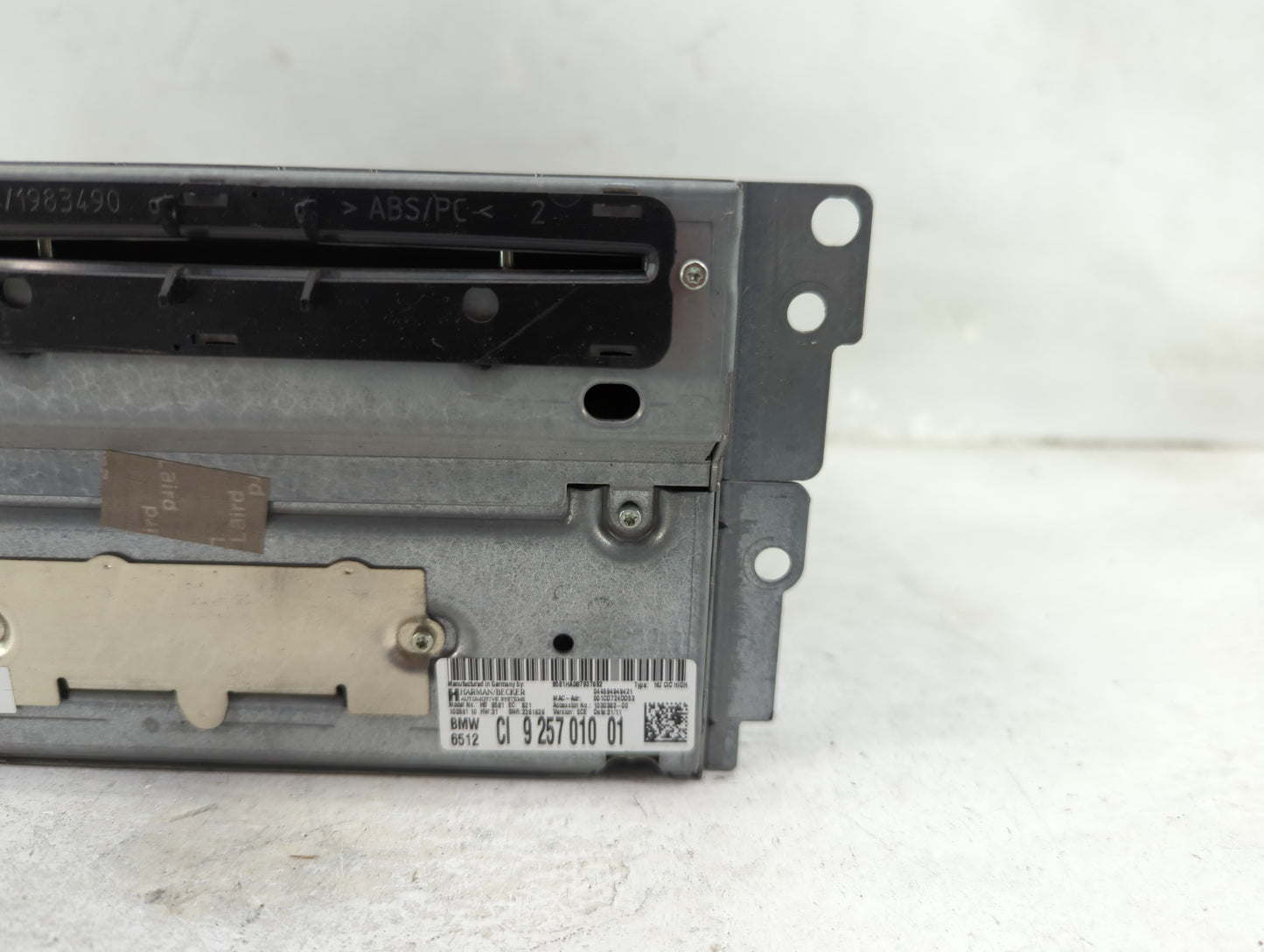2010-2012 Bmw 750 Radio AM FM Cd Player Receiver Replacement P/N:9257010 HB9581 Fits Fits 2010 2011 2012 OEM Used Auto Parts