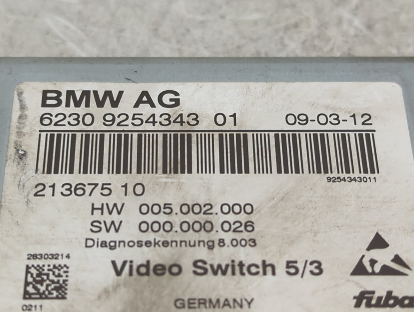 2012 Bmw 750 Information-gps-tv Control Module - Oemusedautoparts1.com