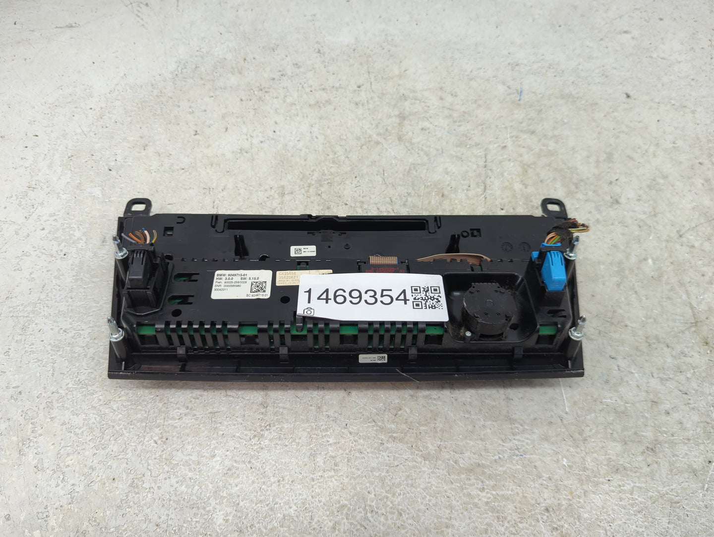2009-2012 Bmw 750 Climate Control Module Temperature AC/Heater Replacement P/N:9249715-01 9249715 Fits OEM Used Auto Parts -