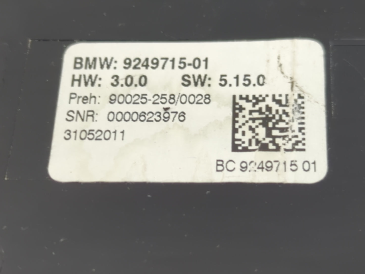 2009-2012 Bmw 750i Climate Control Module Temperature AC/Heater Replacement P/N:9249715-01 Fits Fits 2009 2010 2011 2012 201