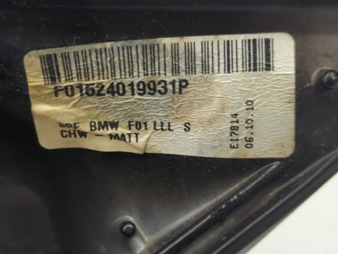 2010-2012 Bmw 750i Driver Side View Mirror - Left Door Mirror OEM Used - Oemusedautoparts1.com