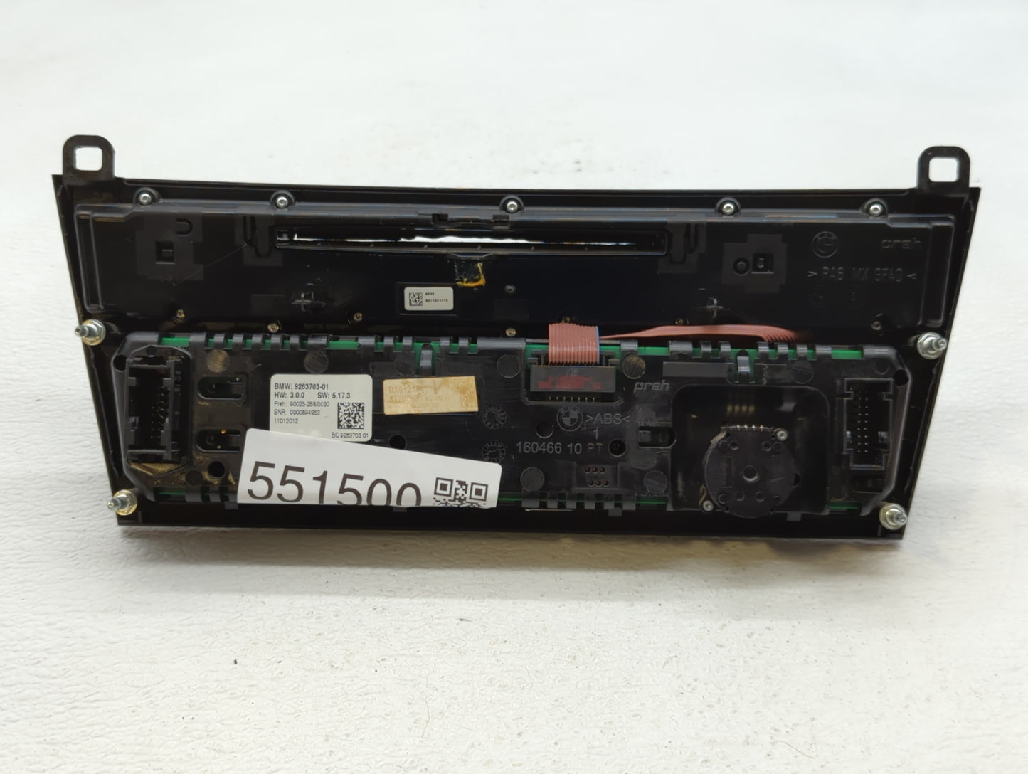 2011-2015 Bmw 750i Radio Control Panel - Oemusedautoparts1.com