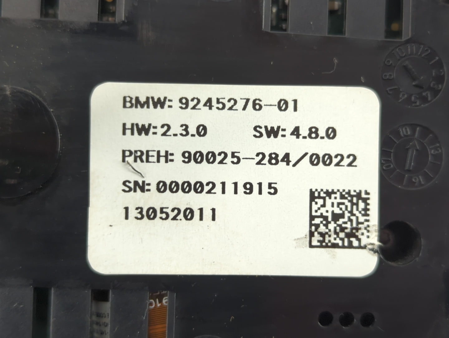 2009-2015 Bmw 750i Climate Control Module Temperature AC/Heater Replacement P/N:9245276-01 Fits OEM Used Auto Parts - Oemuse