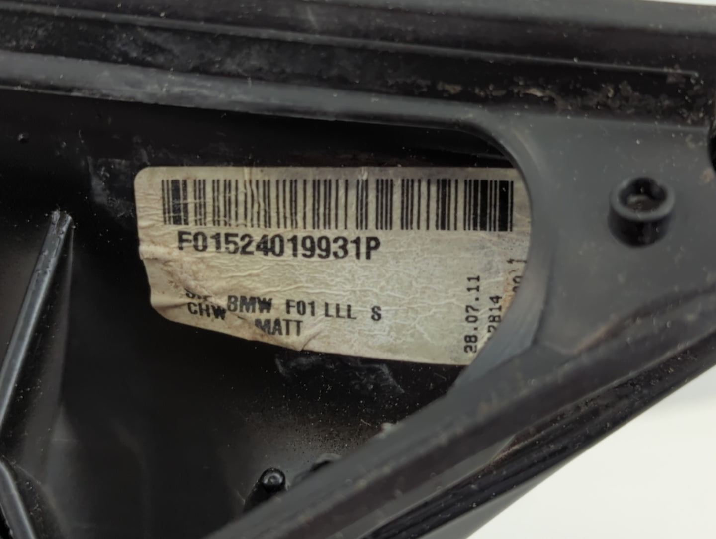 2009-2012 Bmw 750i Driver Side View Mirror - Left Door Mirror OEM Used - Oemusedautoparts1.com