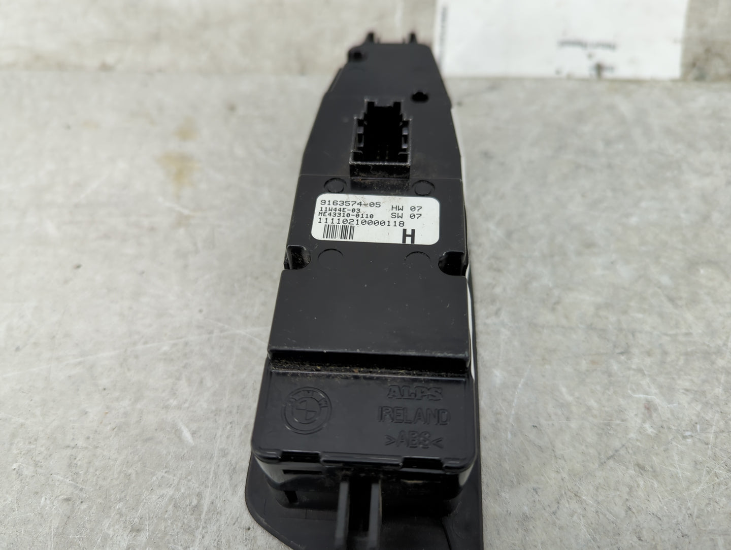 2012 Bmw 750xi Master Power Window Switch Replacement Driver Side Left P/N:9163574-05 ME43310-0110 Fits OEM Used Auto Parts 