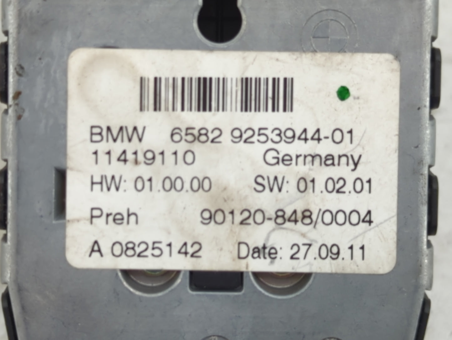 2012 Bmw X3 Radio AM FM Cd Player Receiver Replacement P/N:65829253944-01 9012084800040004, 90120-848/0004 Fits OEM Used Aut