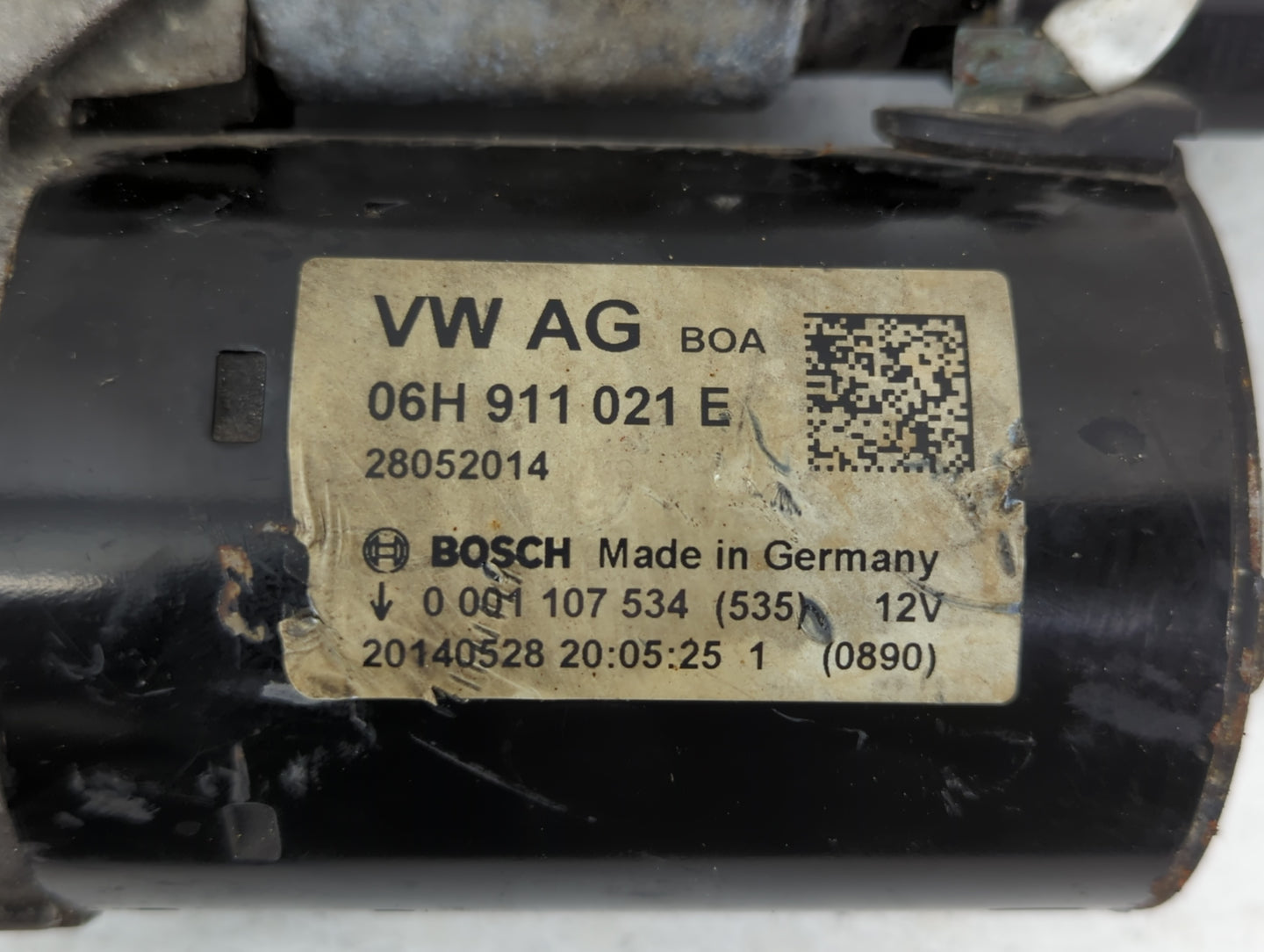 2011-2014 Bmw X3 Car Starter Motor Solenoid OEM P/N:28052014 06H 911 021 E Fits Fits 2011 2012 2013 2014 2015 2016 OEM Used 