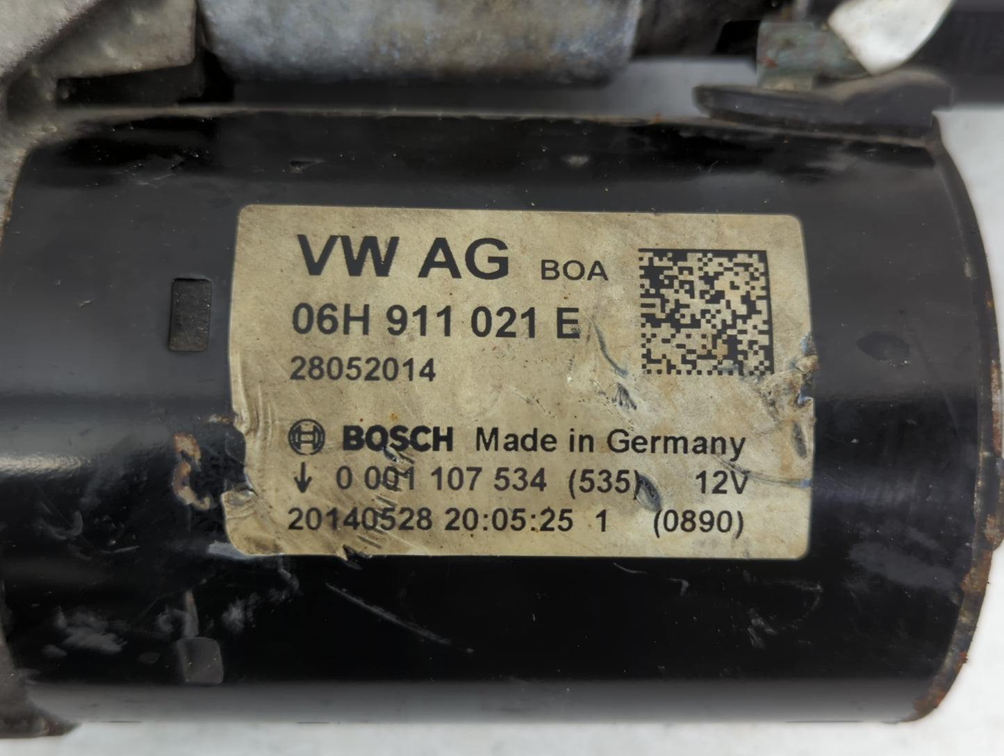 2011-2014 Bmw X3 Car Starter Motor Solenoid OEM P/N:28052014 06H 911 021 E Fits Fits 2011 2012 2013 2014 2015 2016 OEM Used 