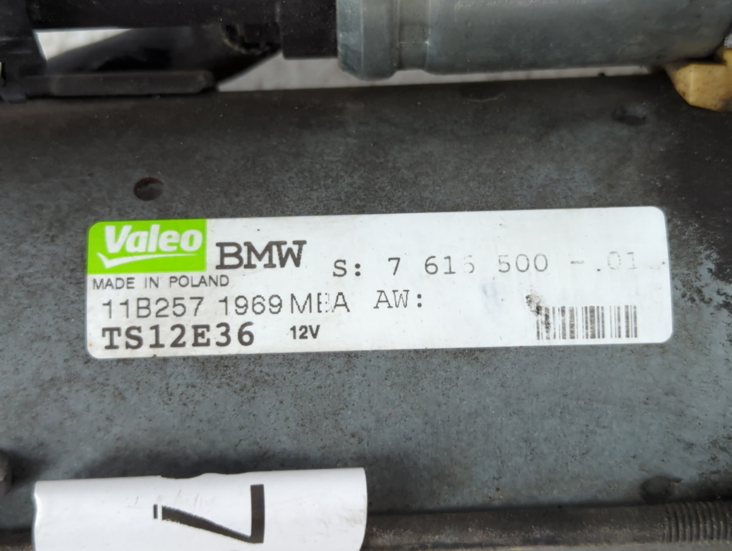 2011-2014 Bmw X3 Car Starter Motor Solenoid OEM P/N:TS12E36 11B257 1969 Fits Fits 2011 2012 2013 2014 2015 2016 OEM Used Aut