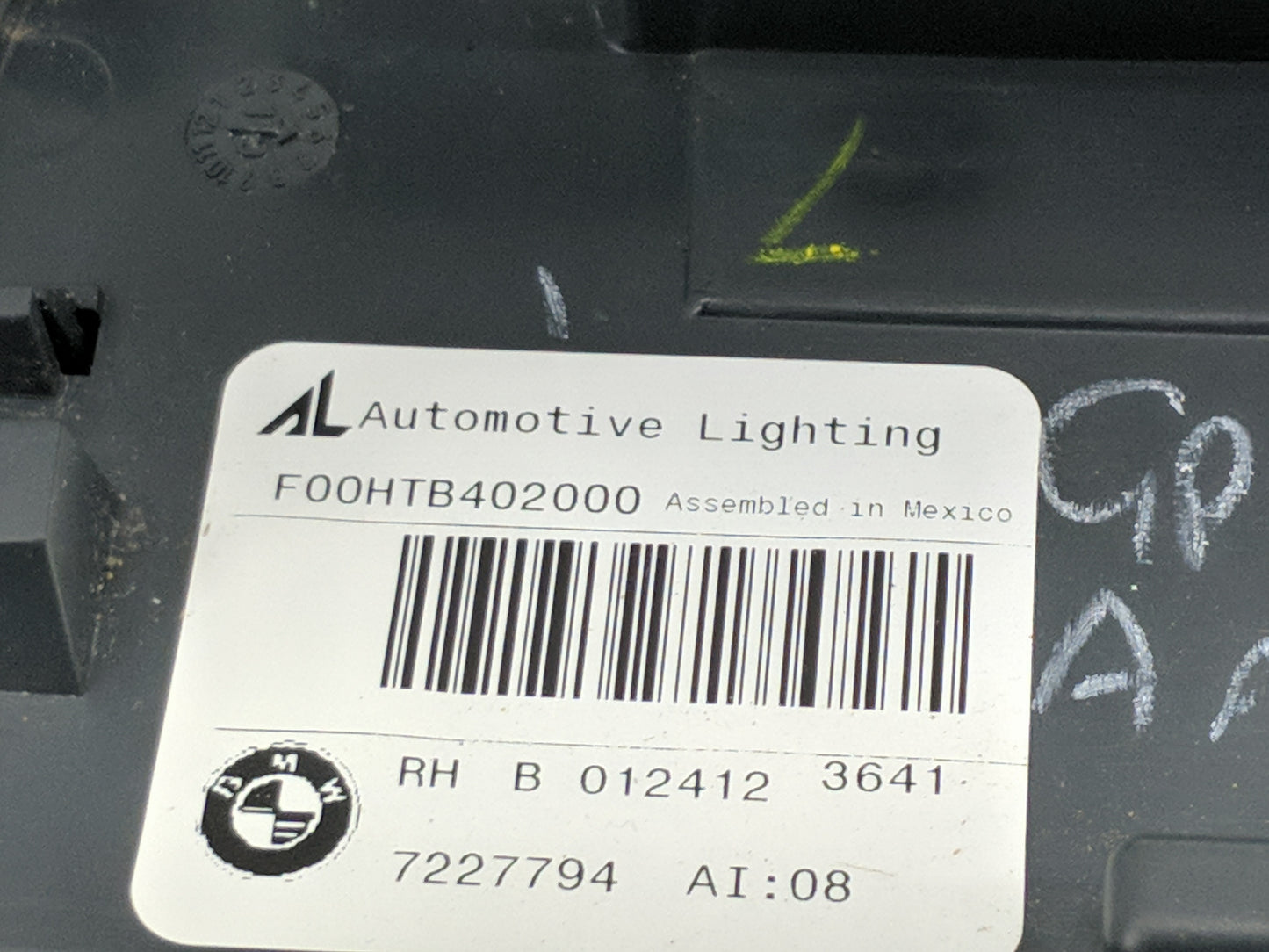 2012 Bmw X5 Passenger Right Side Deck Lid Mounted Tail Light - Oemusedautoparts1.com