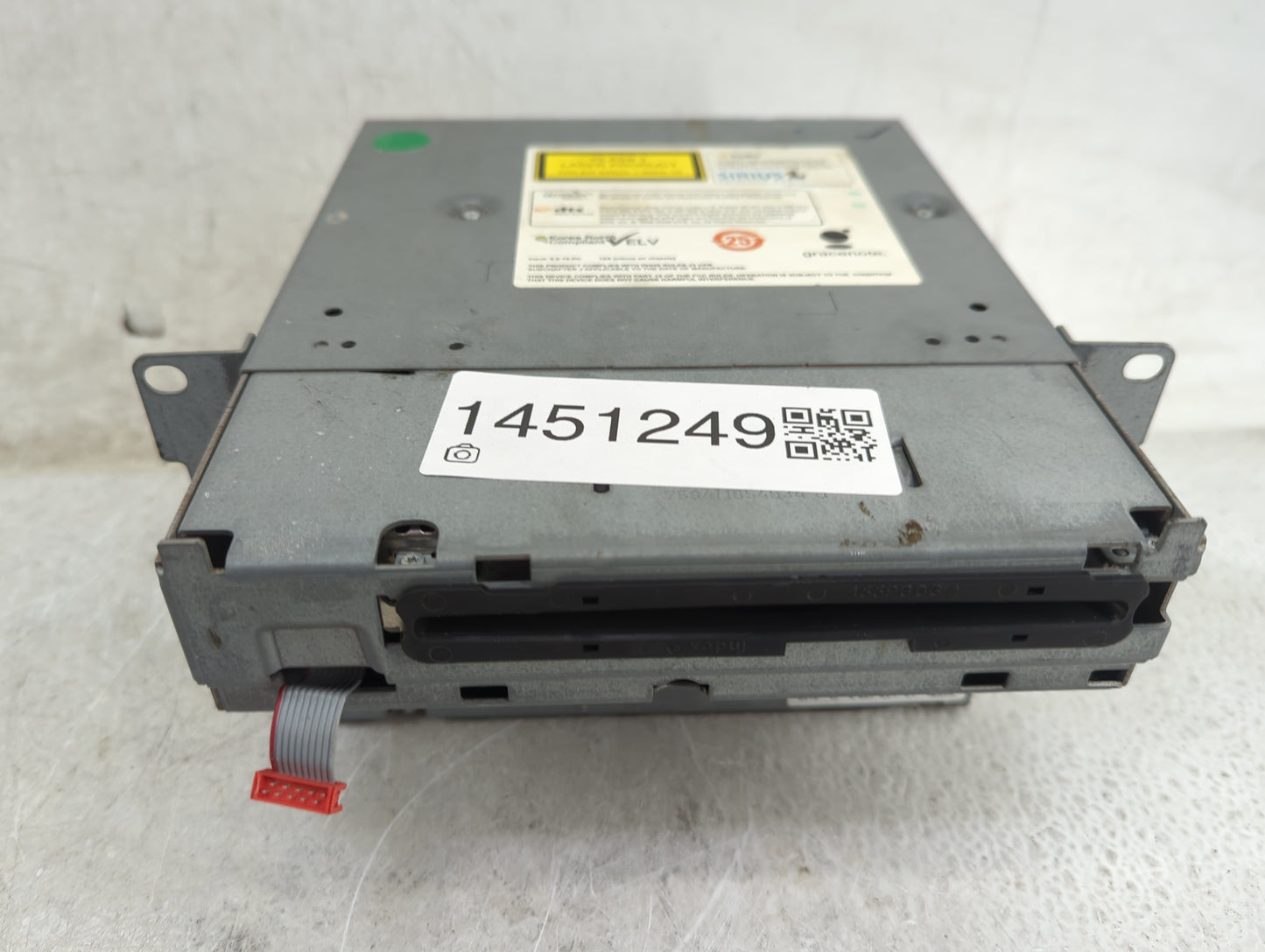 2012 Bmw X5 Radio AM FM Cd Player Receiver Replacement P/N:9257201 925720101, 2259151 Fits OEM Used Auto Parts - Oemusedauto