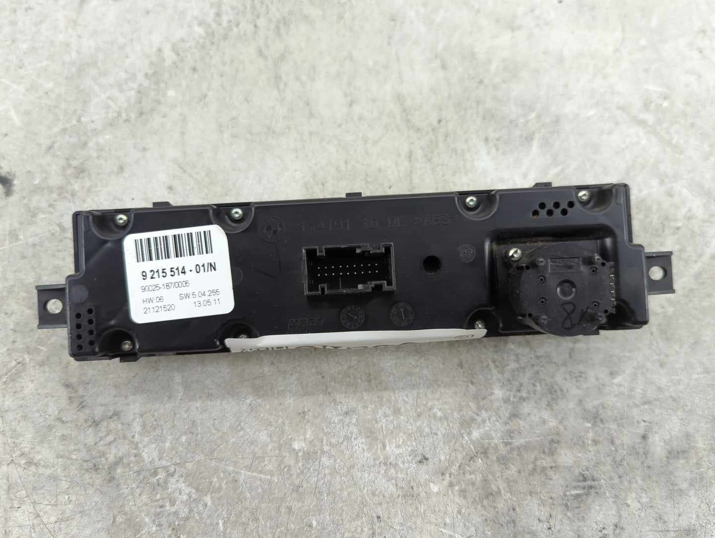 2007-2013 Bmw X5 Climate Control Module Temperature AC/Heater Replacement P/N:9 215 514 Fits OEM Used Auto Parts - Oemusedau