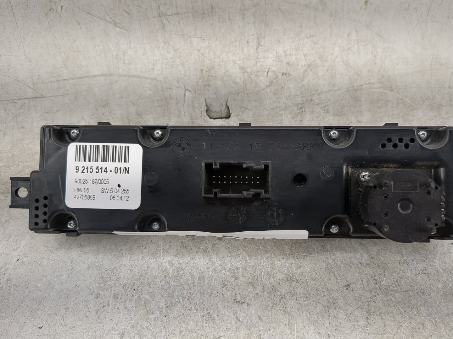 2007-2013 Bmw X5 Climate Control Module Temperature AC/Heater Replacement P/N:9 215 514 Fits OEM Used Auto Parts - Oemusedau