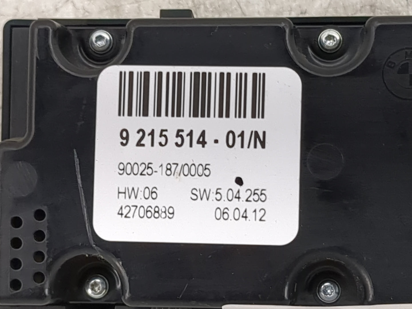 2007-2013 Bmw X5 Climate Control Module Temperature AC/Heater Replacement P/N:9 215 514 Fits OEM Used Auto Parts - Oemusedau