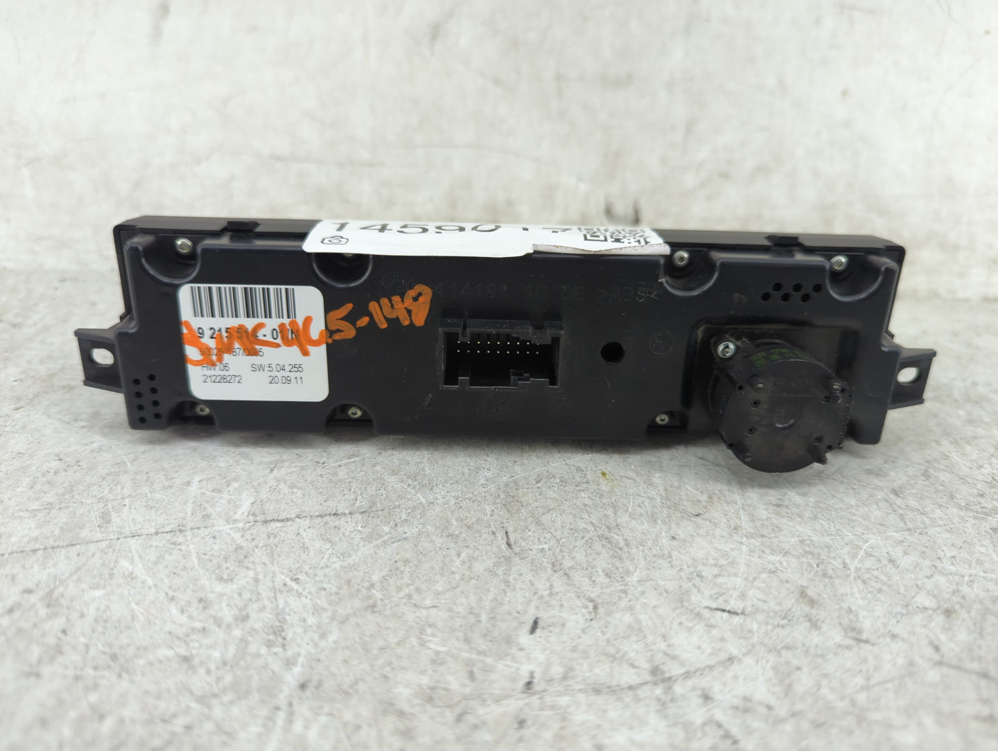 2007-2013 Bmw X5 Climate Control Module Temperature AC/Heater Replacement P/N:9 215 514 Fits OEM Used Auto Parts - Oemusedau