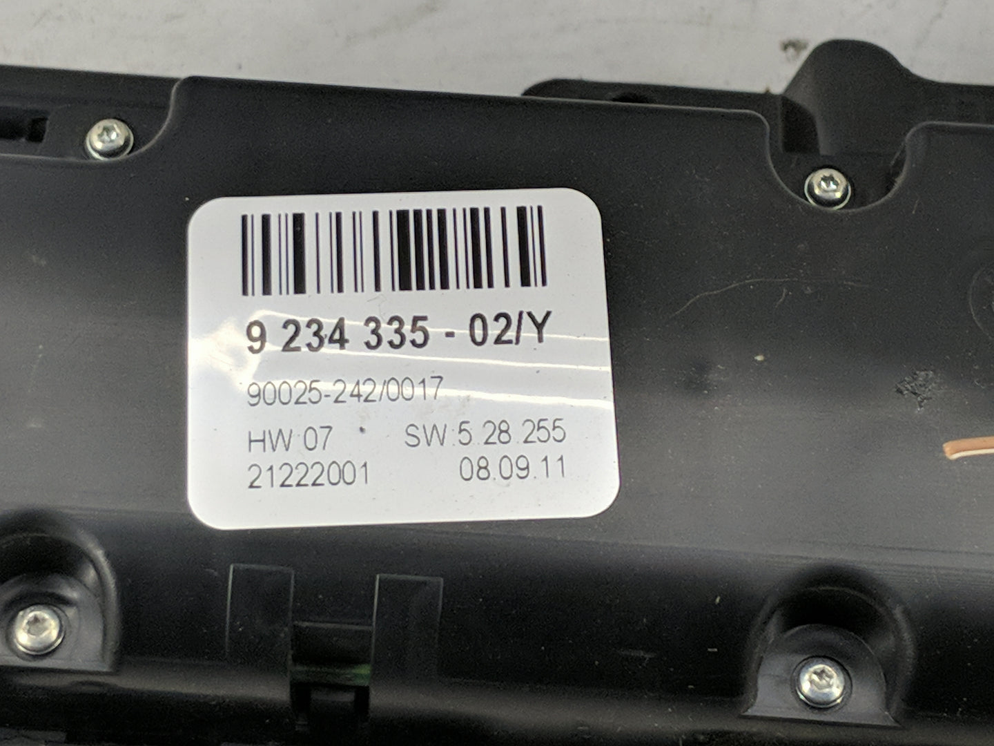 2007-2013 Bmw X5 Climate Control Module Temperature AC/Heater Replacement P/N:9234335-02/Y 9208218-03 Fits OEM Used Auto Par