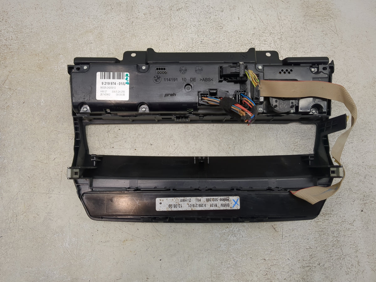 2007-2013 Bmw X5 Climate Control Module Temperature AC/Heater Replacement P/N:9219974-01 9269218-01 Fits OEM Used Auto Parts