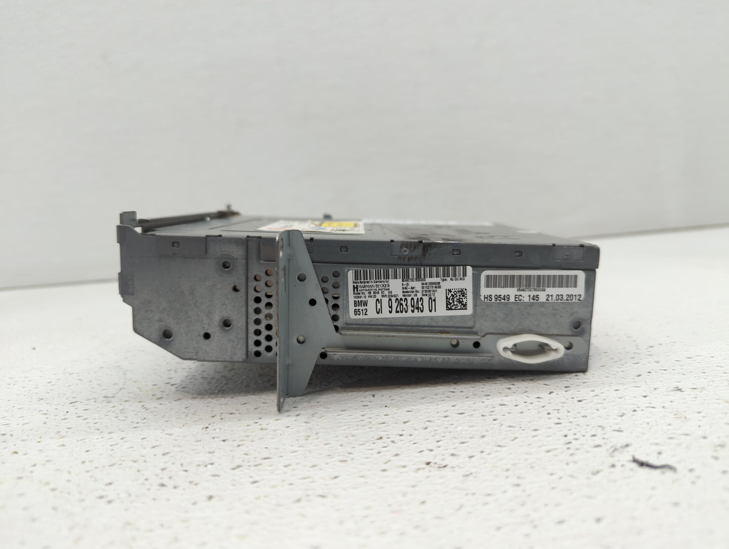 2012 Bmw X5 Radio AM FM Cd Player Receiver Replacement P/N:9 263 943 01 Fits OEM Used Auto Parts - Oemusedautoparts1.com