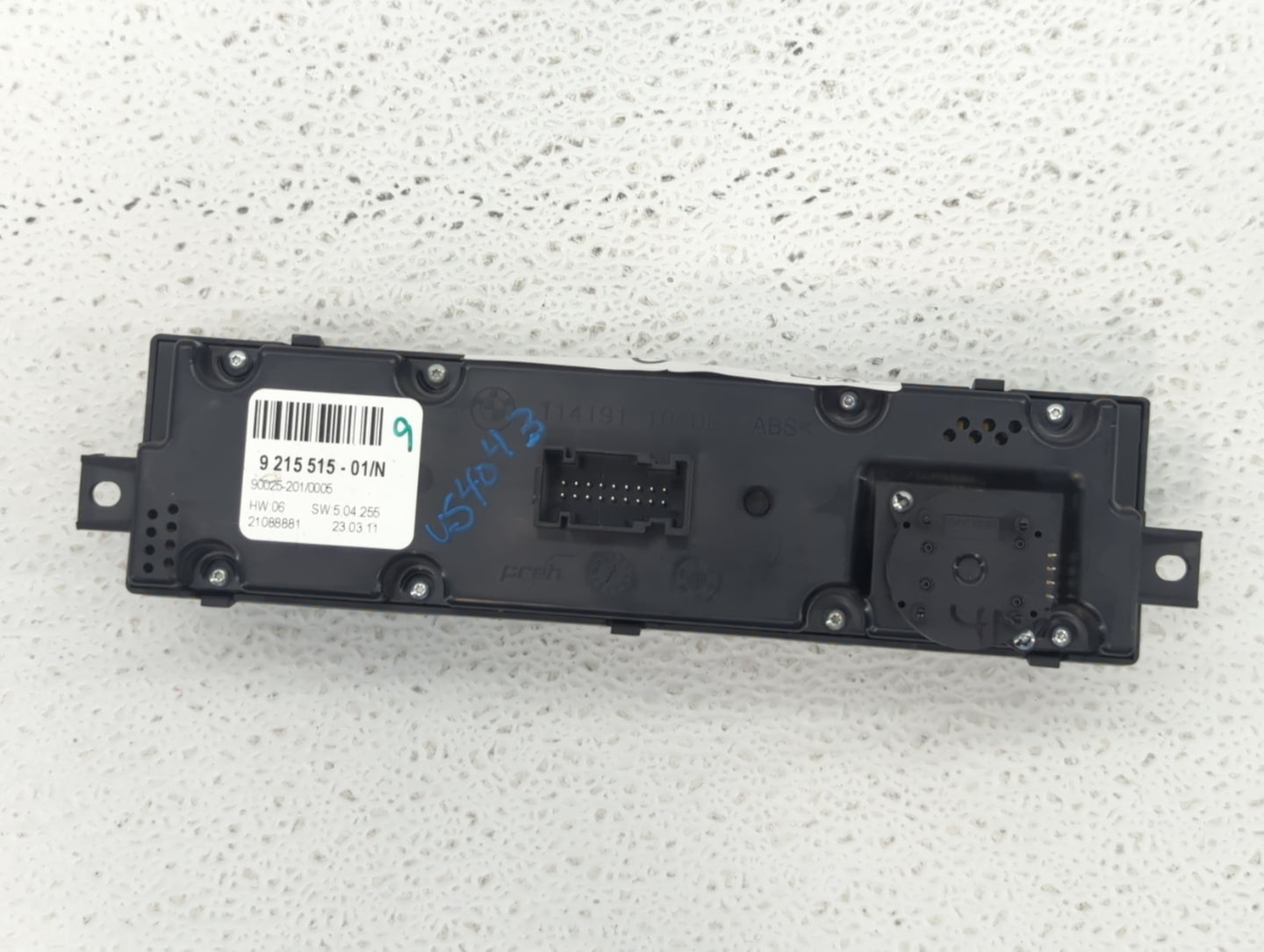 2007-2013 Bmw X5 Climate Control Module Temperature AC/Heater Replacement P/N:9 215 515 9 129 015 Fits OEM Used Auto Parts -
