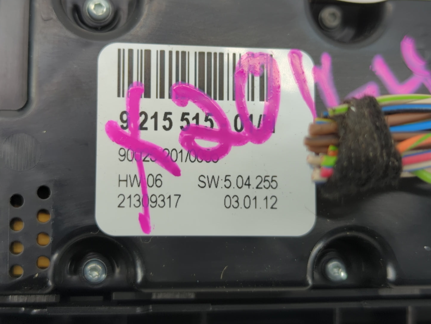 2012 Bmw X5 Radio Control Panel - Oemusedautoparts1.com