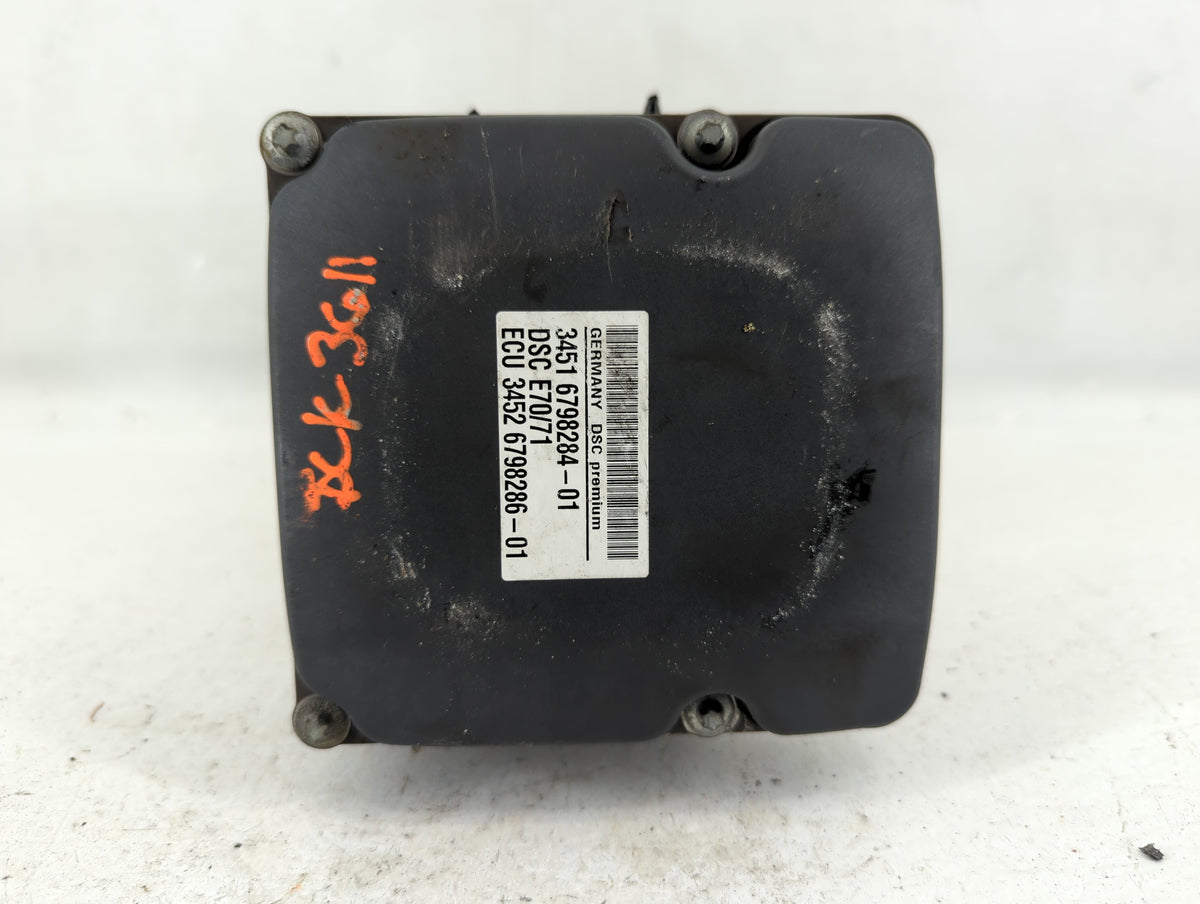 2007-2013 Bmw X5 Anti-Lock Brake ABS Pump Module Actuator OEM P/N:3451 6798284-01 3451 6854055-01 Fits OEM Used Auto Parts -