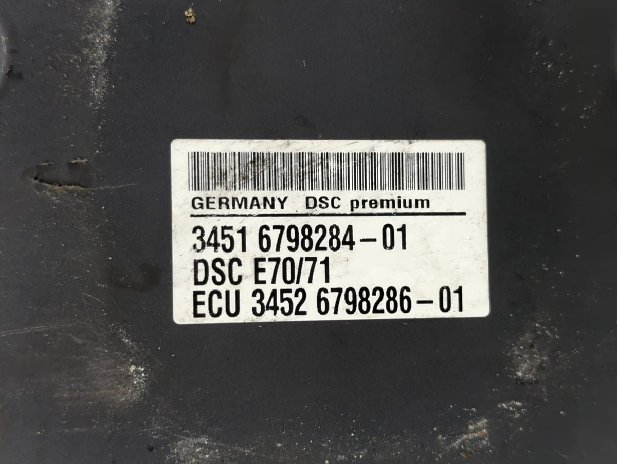 2007-2013 Bmw X5 Anti-Lock Brake ABS Pump Module Actuator OEM P/N:3451 6798284-01 3451 6854055-01 Fits OEM Used Auto Parts -