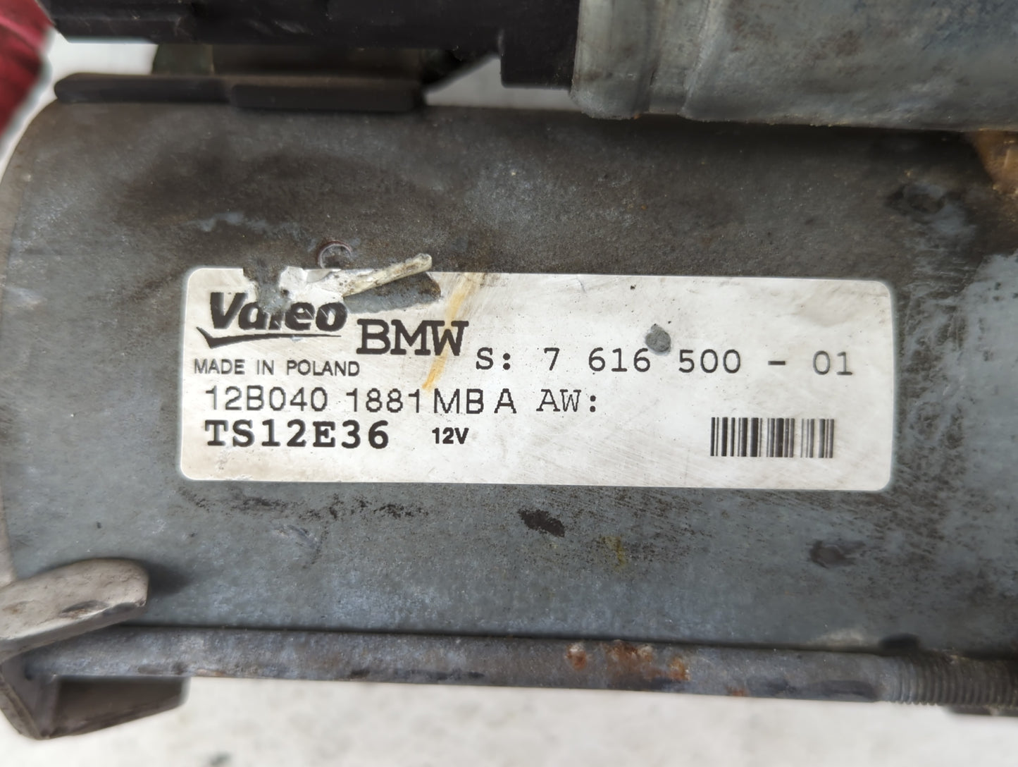 2011-2013 Bmw X5 Car Starter Motor Solenoid OEM P/N:7 616 500-01 12B040 1881 MB Fits Fits 2011 2012 2013 2014 2015 2016 OEM 
