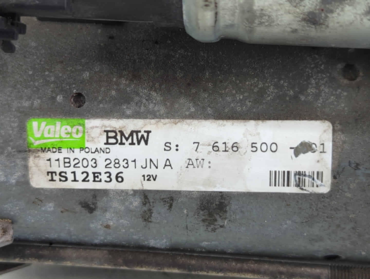 2011-2013 Bmw X5 Car Starter Motor Solenoid OEM P/N:11B203 2831 7 616 500 Fits Fits 2011 2012 2013 2014 2015 2016 OEM Used A