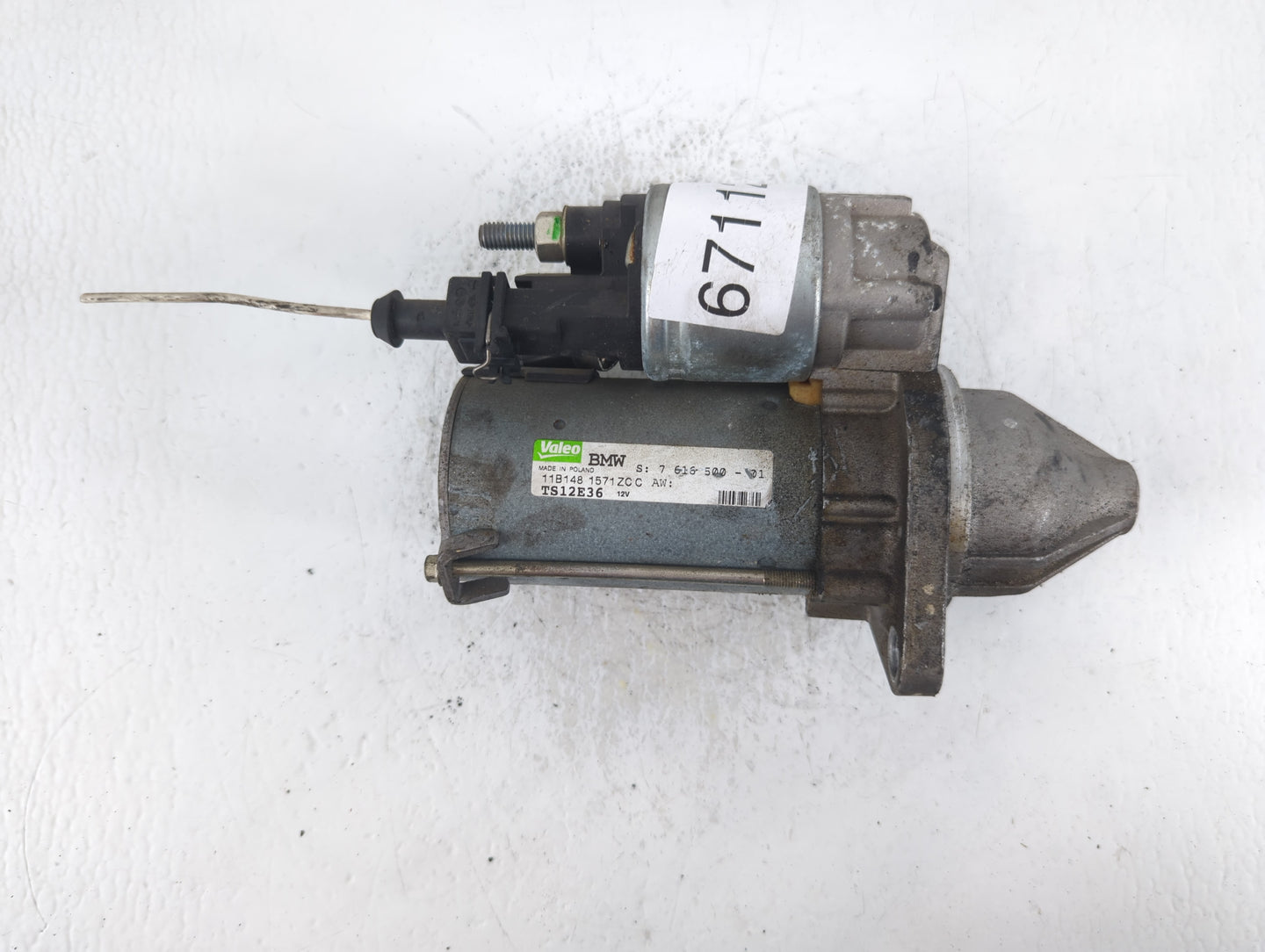 2011-2013 Bmw X5 Car Starter Motor Solenoid OEM P/N:7 616 500-01 Fits Fits 2011 2012 2013 2014 2015 2016 OEM Used Auto Parts