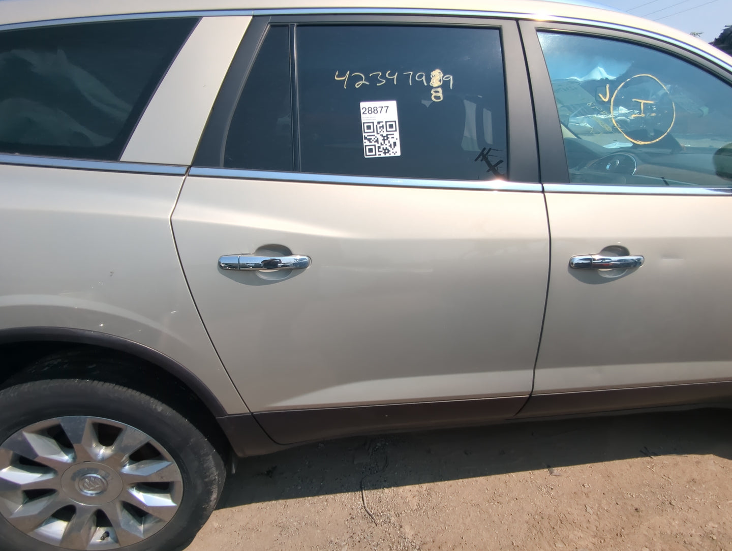 2008-2017 Buick Enclave Passenger Rear Door Oem - Oemusedautoparts1.com