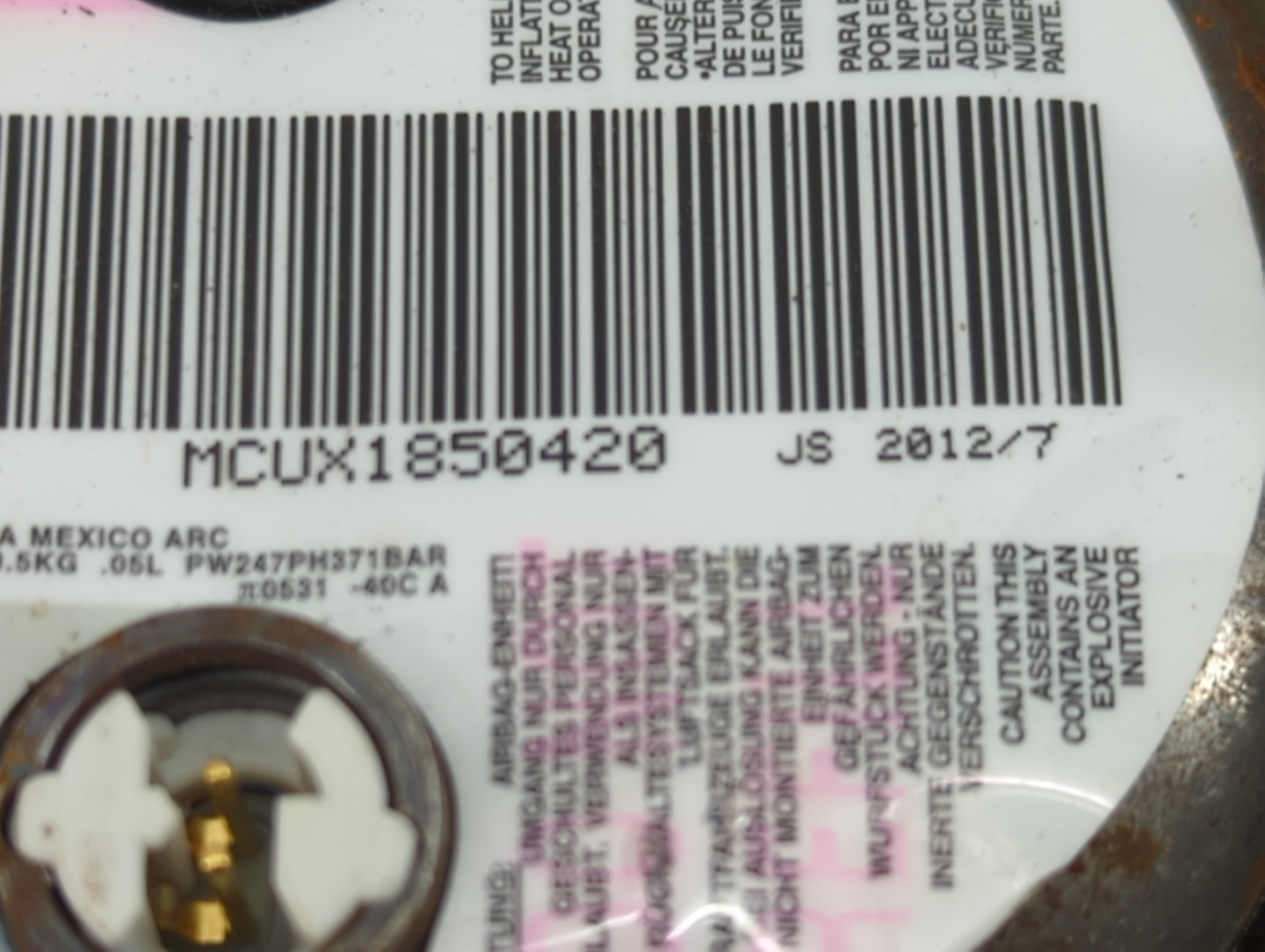 2008-2017 Buick Enclave Air Bag Driver Left Steering Wheel Mounted - Oemusedautoparts1.com