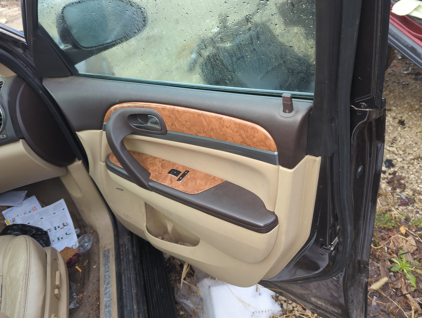2012 Buick Enclave Front Right Passenger Interior Door Panel Trim 1269884 - Oemusedautoparts1.com