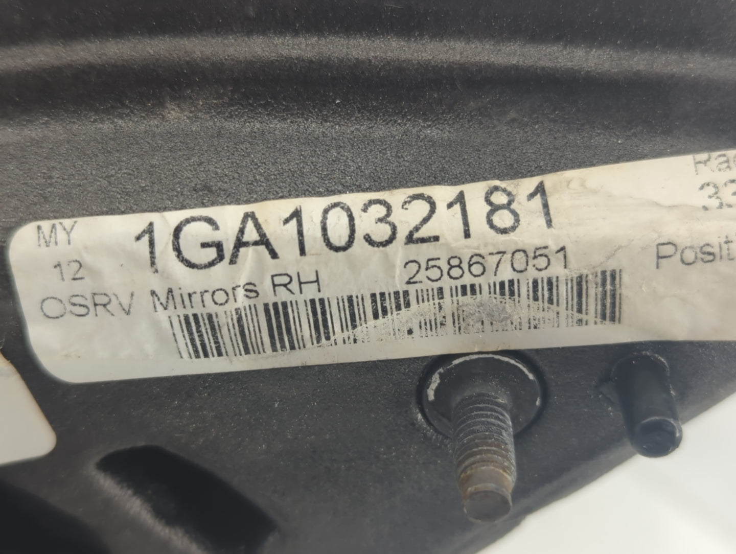 2008-2012 Buick Enclave Passenger Side View Mirror - Right Door Mirror OEM Used - Oemusedautoparts1.com