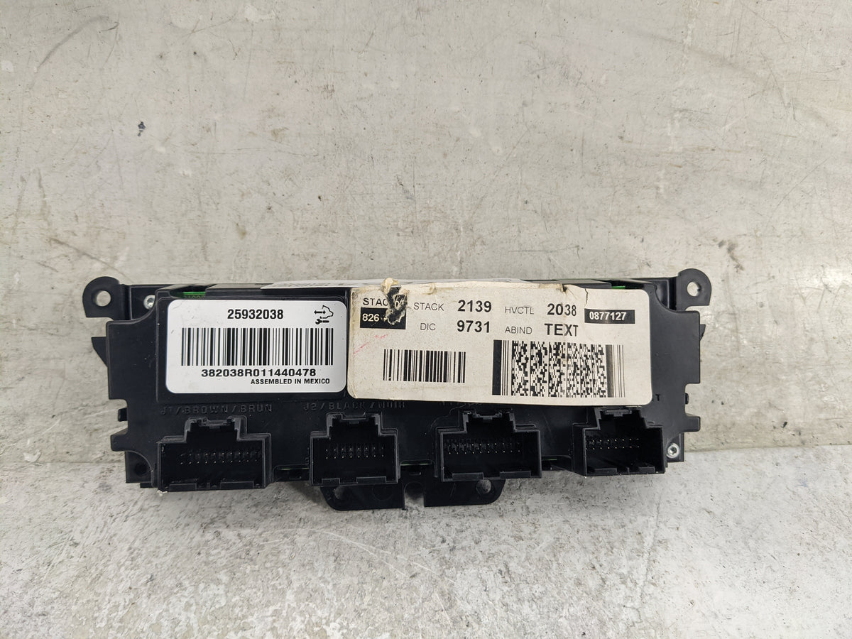 2008-2012 Buick Enclave Climate Control Module Temperature AC/Heater Replacement P/N:25932038 382038R011440478 Fits OEM Used