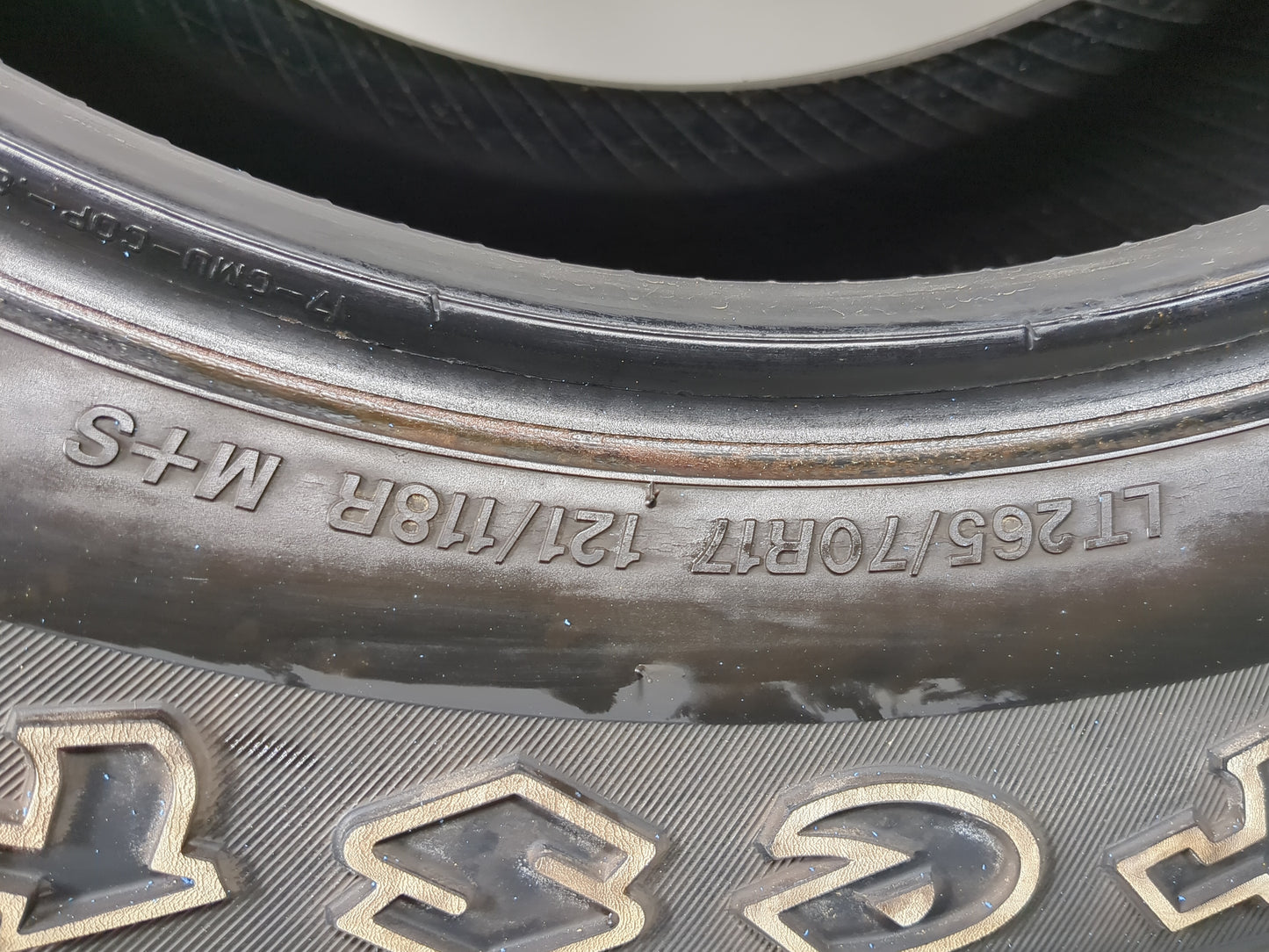 Used Tire 265/70R17 FIRESTONE TRANSFORCE HT2 121/118R - Tread Depth 8/32 - Oemusedautoparts1.com