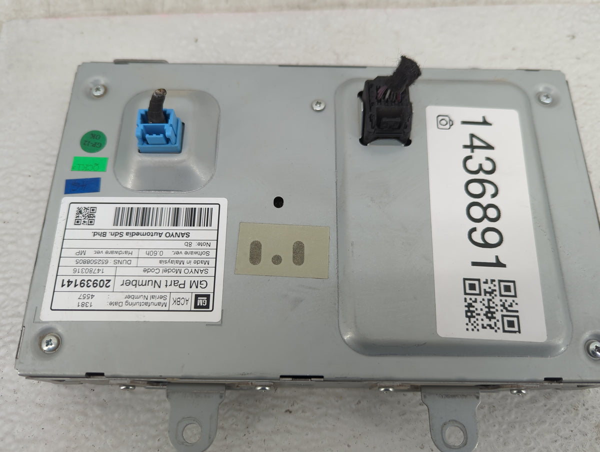 2010-2011 Buick Lacrosse Information Radio Display Screen 1436891 - Oemusedautoparts1.com