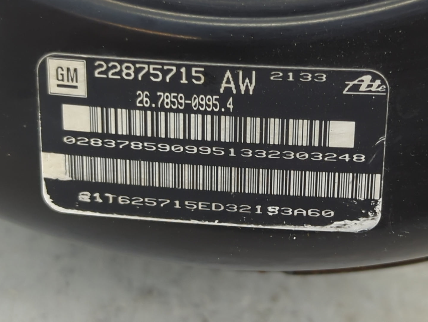 2010-2016 Buick Lacrosse Power Brake Booster Oem 921972 - Oemusedautoparts1.com