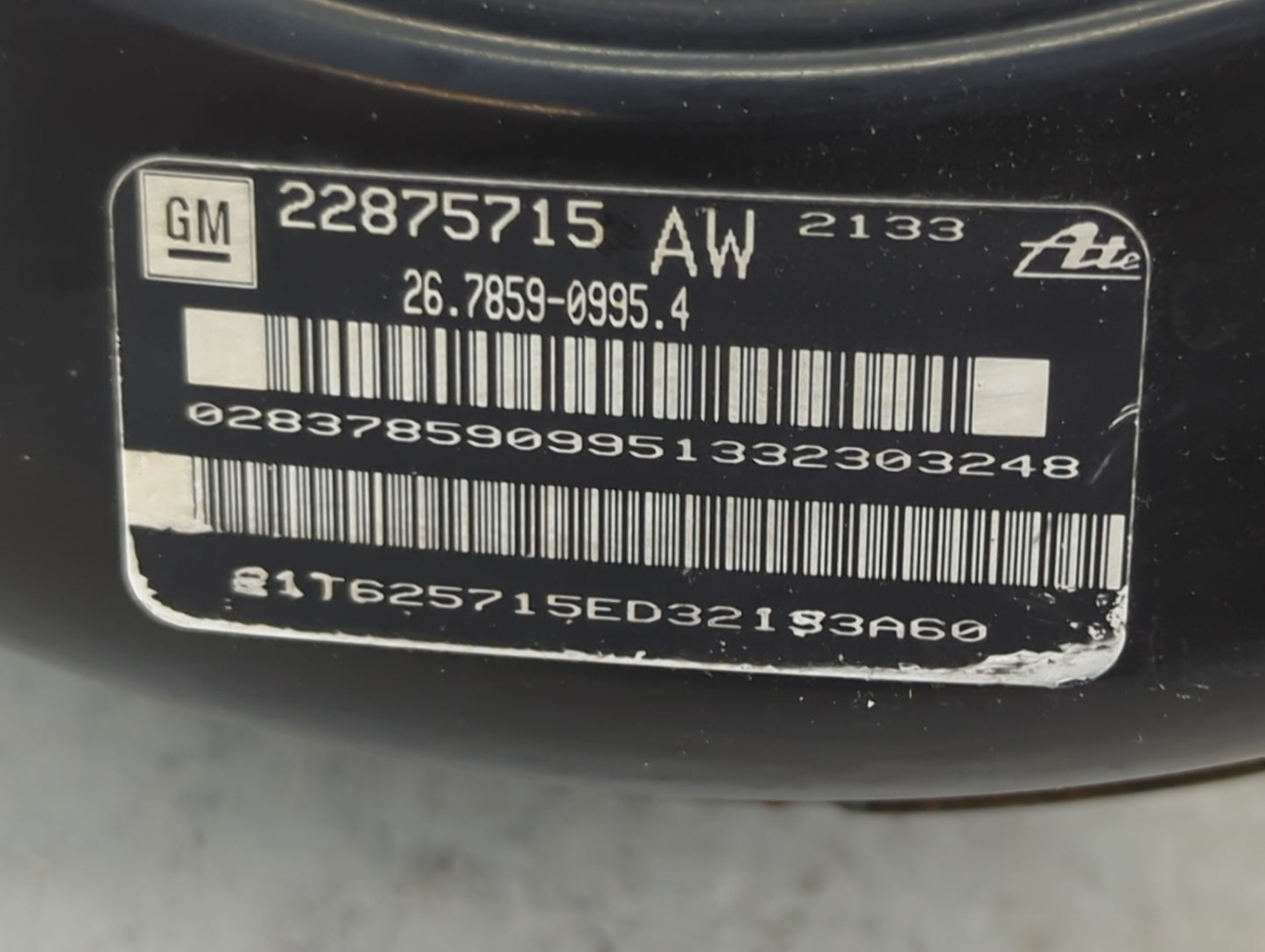 2010-2016 Buick Lacrosse Power Brake Booster Oem 921972 - Oemusedautoparts1.com