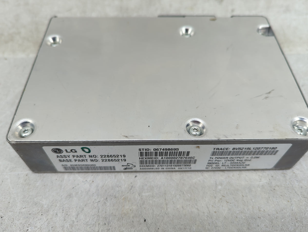 2012-2012 Buick Lacrosse Communication Control Module 922099 - Oemusedautoparts1.com